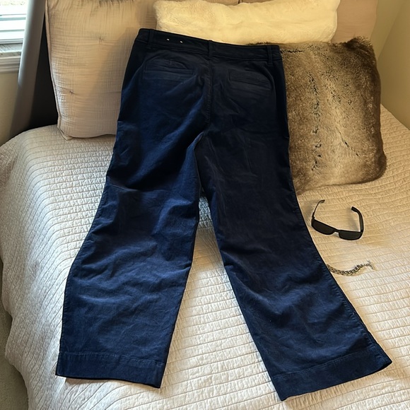 LOFT Navy Wide Leg Corduroy Pants - Picture 9 of 13